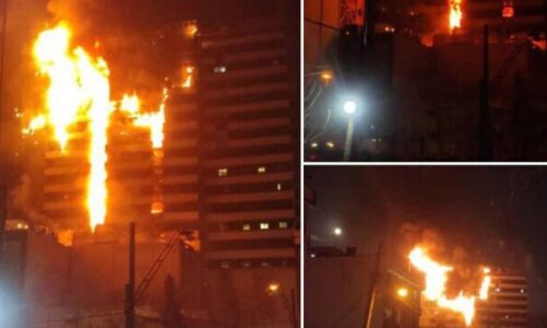 nje zjarr i madh shperthen ne nje spital ne kryeqytetin iranian