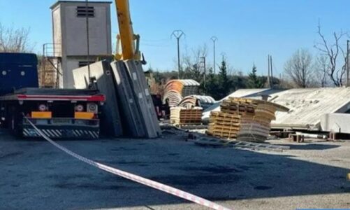 pllaka e betonit rrezohet nga vinci dhe ze poshte punetorin vdes tragjikisht shqiptari ne itali