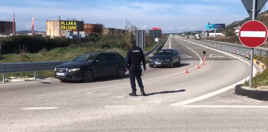 policia e vlores dhe fnsh ne terren kontrolle te rreptesishme ne hyrje te autostrades