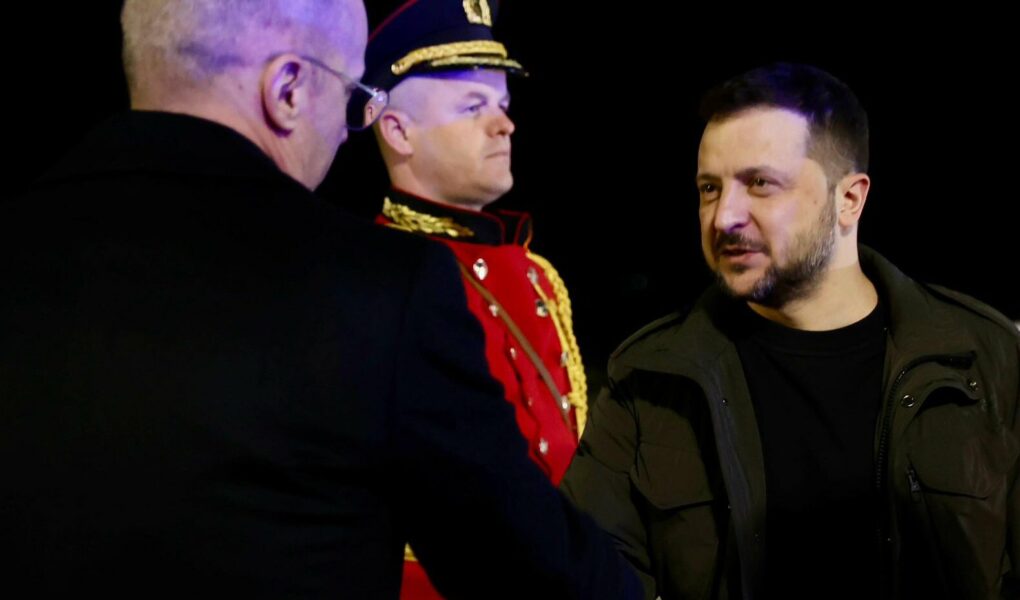 presidenti i ukraines volodymyr zelensky mberrin ne shqiperi pritet nga ministri i jashtem igli hasani