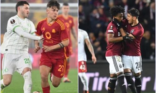 video roma dhe feyenoord diskutojne ne shtese bileten e europa league super tuci dhe sparta e prages eliminojne galatasarayn