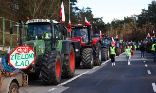 vijojne protestat bujqit polake bllokojne autostraden kyce me gjermanine