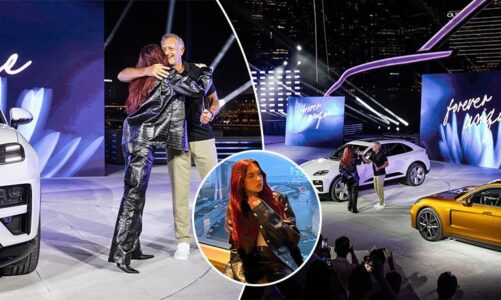 dua lipa imazhi i ri i porche kengetarja shqiptare e ftuar nderi ne eventin promovues te veturave ne singapor