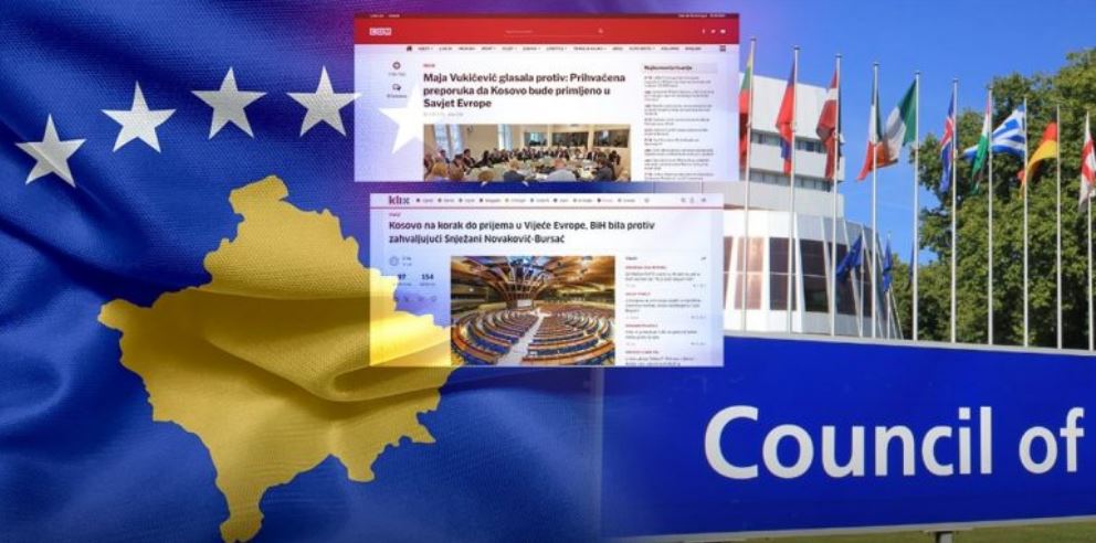 kater votat kunder kosoves ne keshillin e evropes dhe nje abstenim ja cilet shtete jane