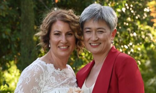 ministrja e jashtme australiane dhe partnerja e saj martohen