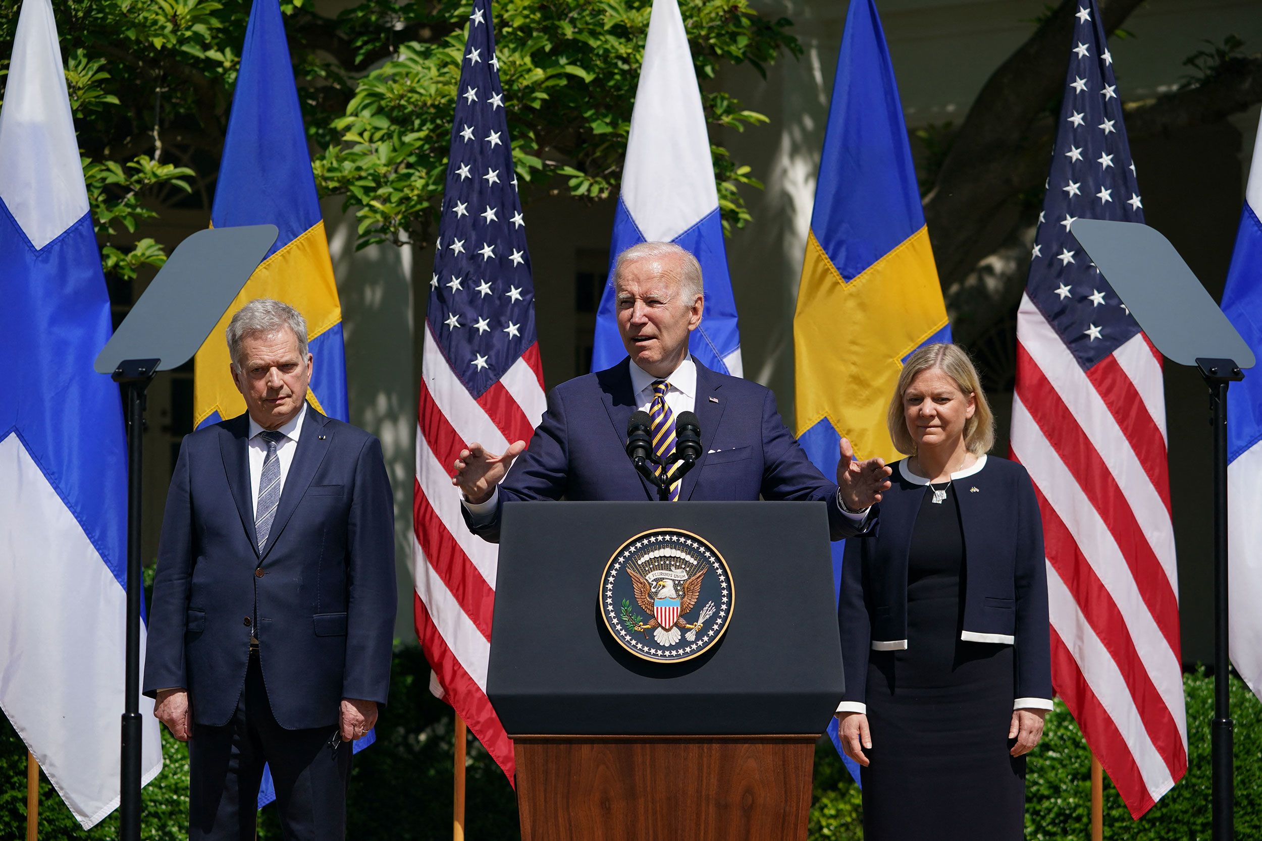 presidenti amerikan reagon pas anetaresimit te suedise ne nato biden agresioni rus ne ukraine e bashkoi me shume aleancen