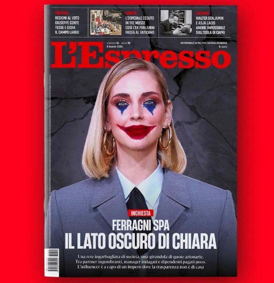 revista italiane nxjerr ne kopertine chiara ferragni n ne versionin joker polemika ne rrjet