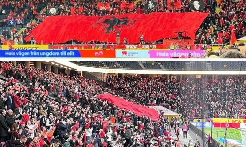 sa fitonte shqiperia topin ngrihej gjithe stadiumi ne kembe futbollisti i suedise i befasuar nga tifozet kuqezinj