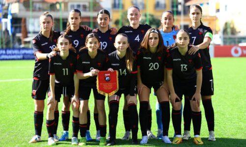 uefa development u 16 per vajza shqiperia luan ndeshjen e dyte ndaj skocise