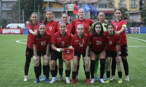 uefa development u 16 per vajza shqiperia luan ndeshjen e pare ndaj kosoves