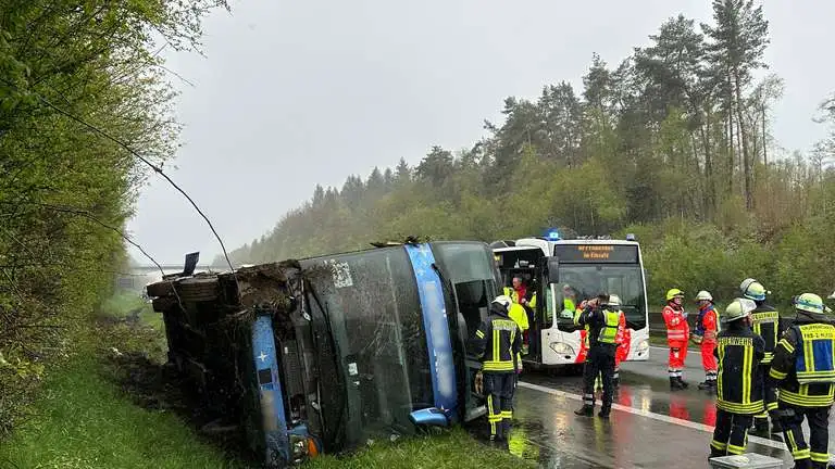 aksidentohet autobusi me nxenes ne gjermani 27 te lenduar