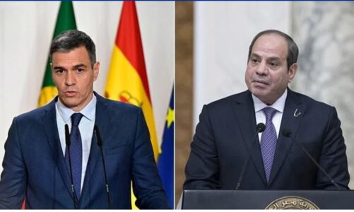 presidenti egjiptian sisi dhe kryeministri spanjoll sanchez diskutojne per gazen