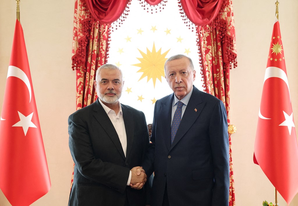 presidenti turk takim me liderin e hamasit erdogan palestinezet te bashkohen
