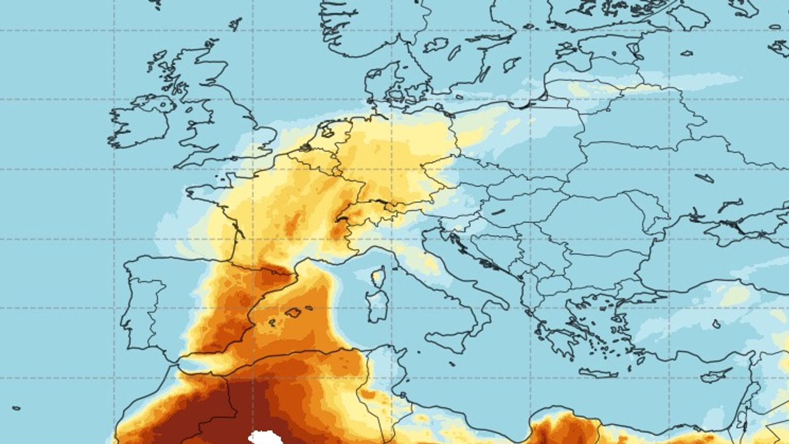 rete e pluhurit te saharase jashtezakonisht intensive godasin evropen agjencia e be per atmosferen kur pritet te mbaroje