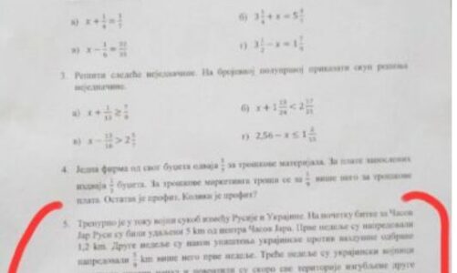 “Ushtarët shkatërruan mbrojtjen e Ukrainës”/ Sulmet ruse pjesë e lëndëve mësimore në Serbi, si u inkorporua konflikti në librat e matematikës