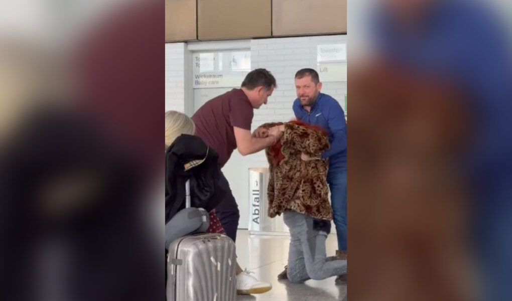 video i ra te fiket veliaj dhe abrija i vijne ne ndihme qytetares ne aeroportin e hannoverit
