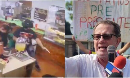 video kolumbi gazetari vritet brenda nje qendre tregtare ne sy te deshmitareve