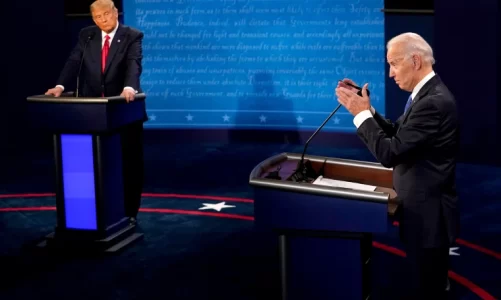 do tu jepen vetem uje laps e leter cilat jane rregullat e debatit presidencial trump biden ndalohen rreptesisht