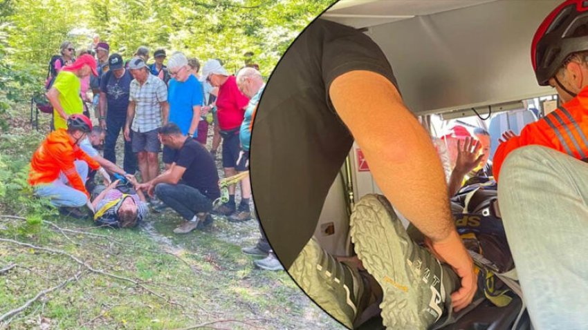 foto turistja franceze aksidentohet ne bjeshket e tropojes transportohet me helikopter