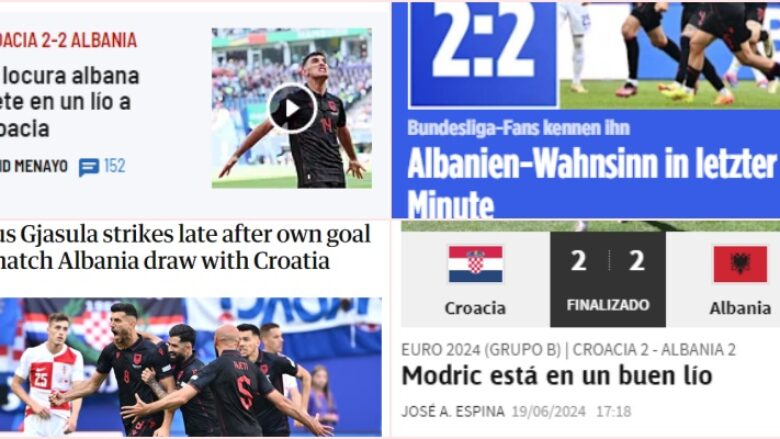 kroacia me shpatulla pas murit nga gazetta dello sport te marca e the guardian cfare shkruajne mediat boterore per barazimin e