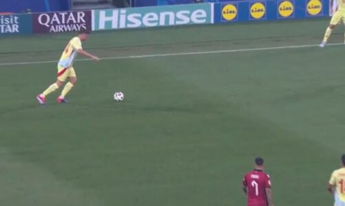 live goli i pare ne dusseldorf spanja ndeshkon shqiperine