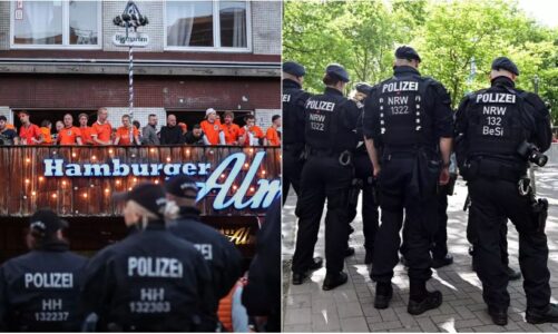 policia gjermane qellon me arme burrin me sepate ne hamburg perpara ndeshjes poloni holande per euro 2024
