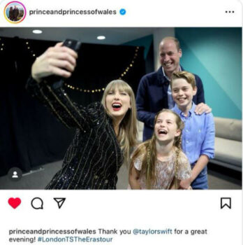 Taylor Swift poston një selfie me William, George e Charlotte gjatë koncertit të saj në Londër