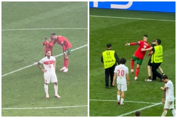 video dy persona nderpresin turqi portugali per nje foto me ronaldon ai perqafon te parin por merzitet me te dytin