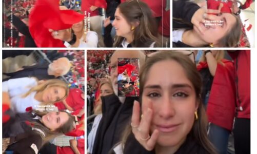 video emocionet e jashtezakonshme te festes kuqezi vajza e silvinjos shperthen ne lot ne tribune