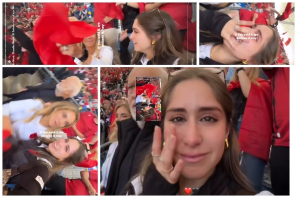 video emocionet e jashtezakonshme te festes kuqezi vajza e silvinjos shperthen ne lot ne tribune
