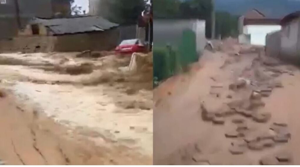 video reshjet e dendura te shiut gjendje alarmante ne disa fshatra te kosoves
