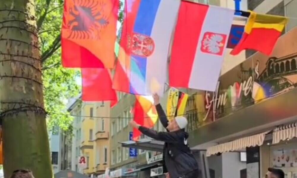 video tifozi shqiptar heq flamurin serb ne dortmund shperthejne mediat ne beograd provokim