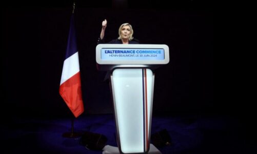 zgjedhjet ne france le pen flet si fituese votuesit fshine kampin e macron francezet folen