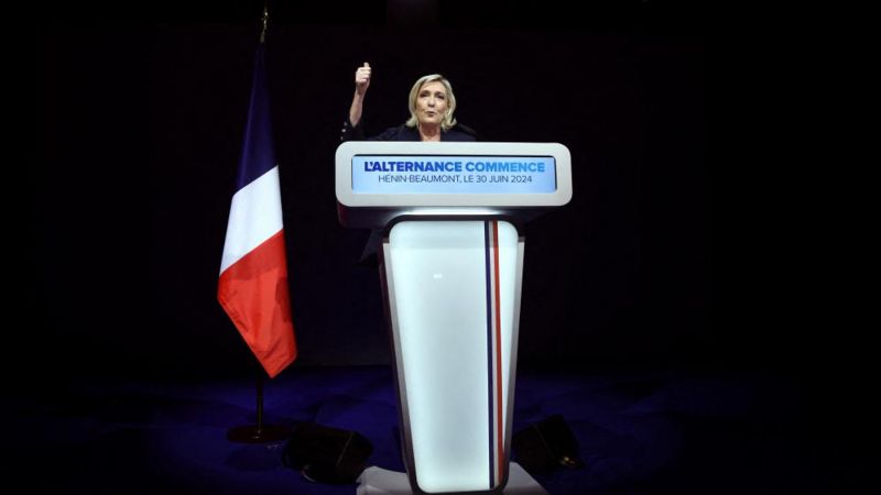 zgjedhjet ne france le pen flet si fituese votuesit fshine kampin e macron francezet folen