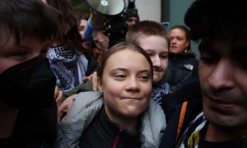 arrestohet greta thunberg gjate nje proteste per klimen ne holande