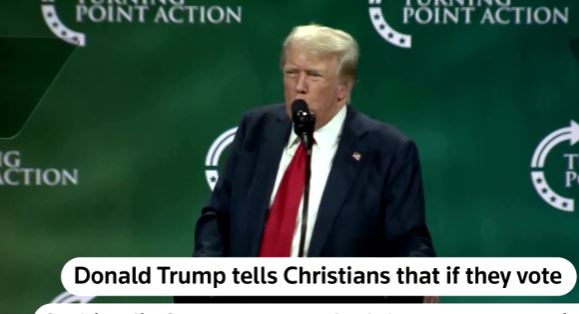 cfare do te thote ish presidenti i shba donald trump u drejtohet te krishtereve pas 4 vitesh nuk do te keni nevoje te votoni