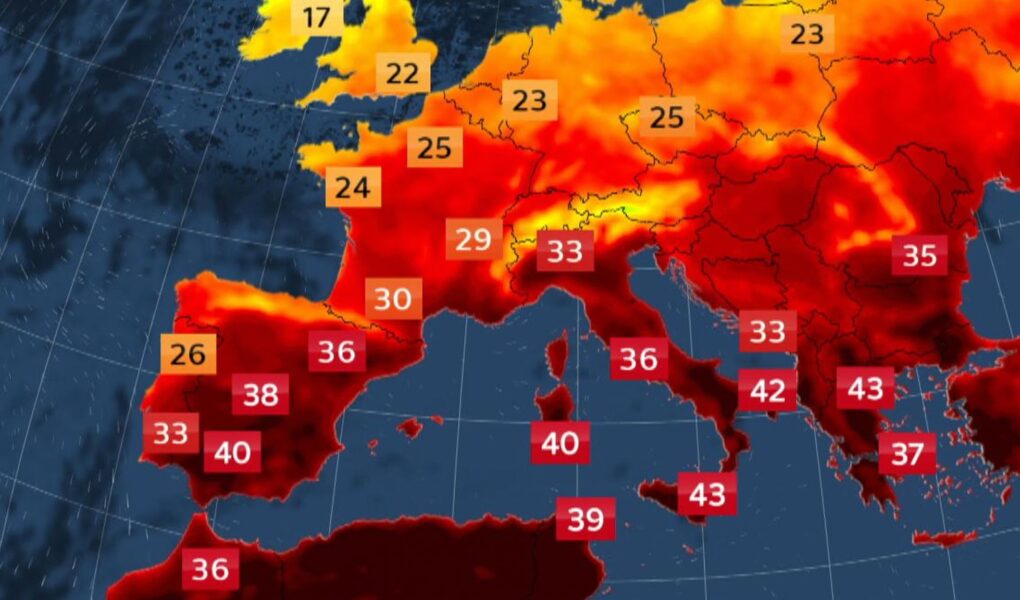 evropa e jugut nen kthetrat e temperaturave ekstreme ja kur pritet te marre fund vala e te nxehtit afrikan