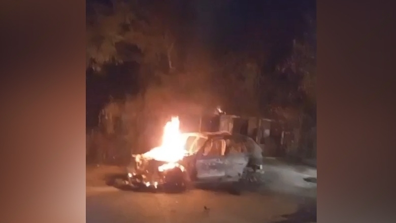 fotovideo kjo eshte makina qe u gjet e djegur dyshohet se eshte perdorur ne atentatin me tre te vrare cfare u zbulua brenda saj