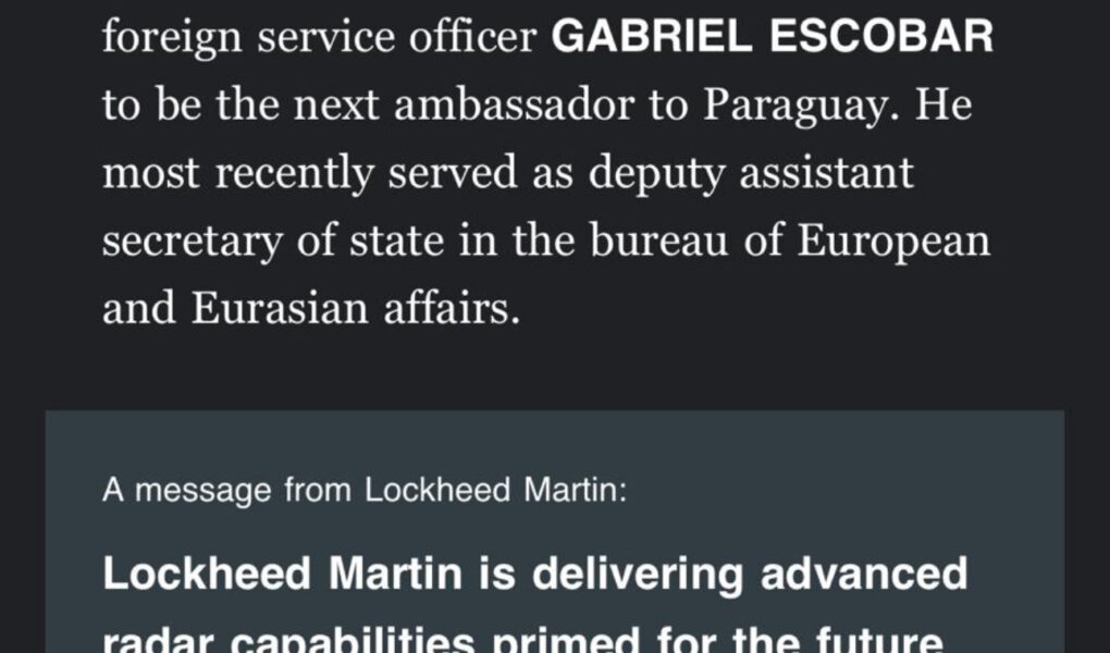 gabriel escobar merr detyren e re pasi u largua nga zv ndihmes sekretar i shtetit per euroazine