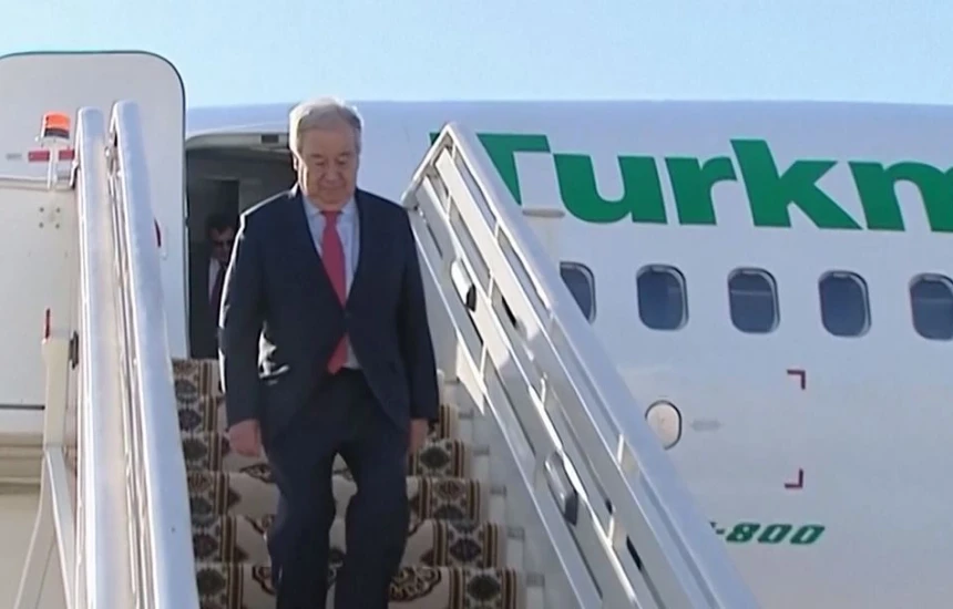 Guterres vazhdon turneun në Azinë Qendrore, viziton Turkmenistanin