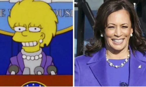 harris per presidente a e parashikuan the simpsons