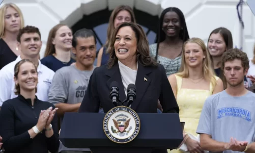 kamala harris shmang deklaratat per zgjedhjet lavderon punen e biden pas largimit te tij nga gara