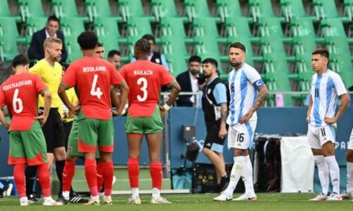 lojerat olimpike futbolli nis me skandal maroku mund 2 1 argjentinen mes kaosit