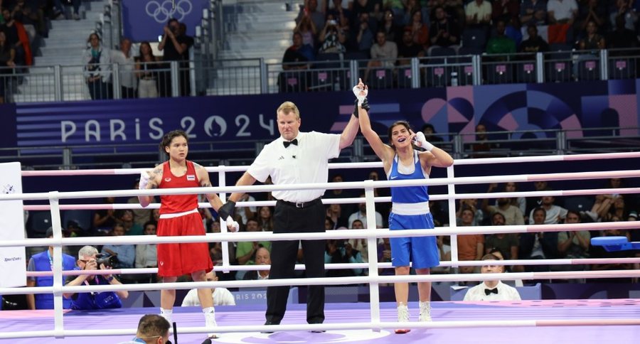 lojerat olimpike paris 2024e280b3 kosova e nis mbare boksierja donjeta sadiku triumfon kunder tajlandezes