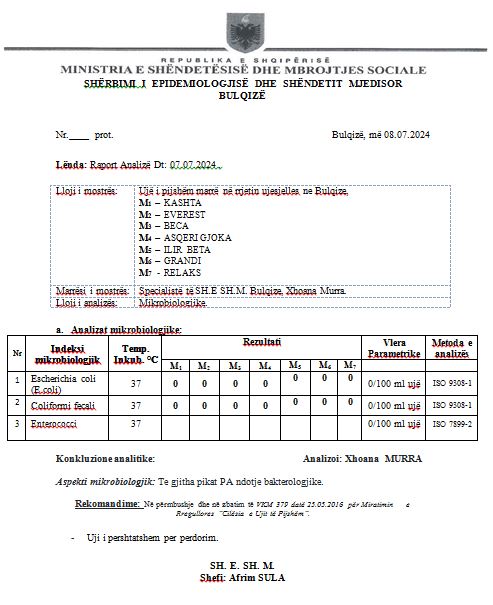 misteri helmimi masiv ne bulqize jo nga uji i pijshem dalin analizat e sherbimit epidemiologjik