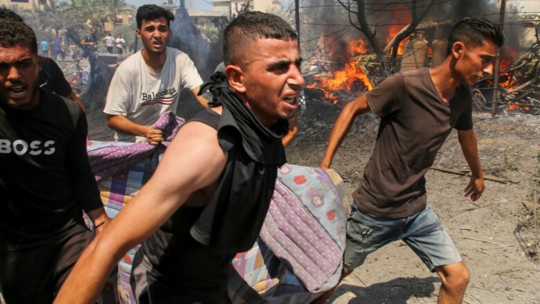 sulm masiv izraelit ne gaza vriten te pakten 71 refugjate palestineze
