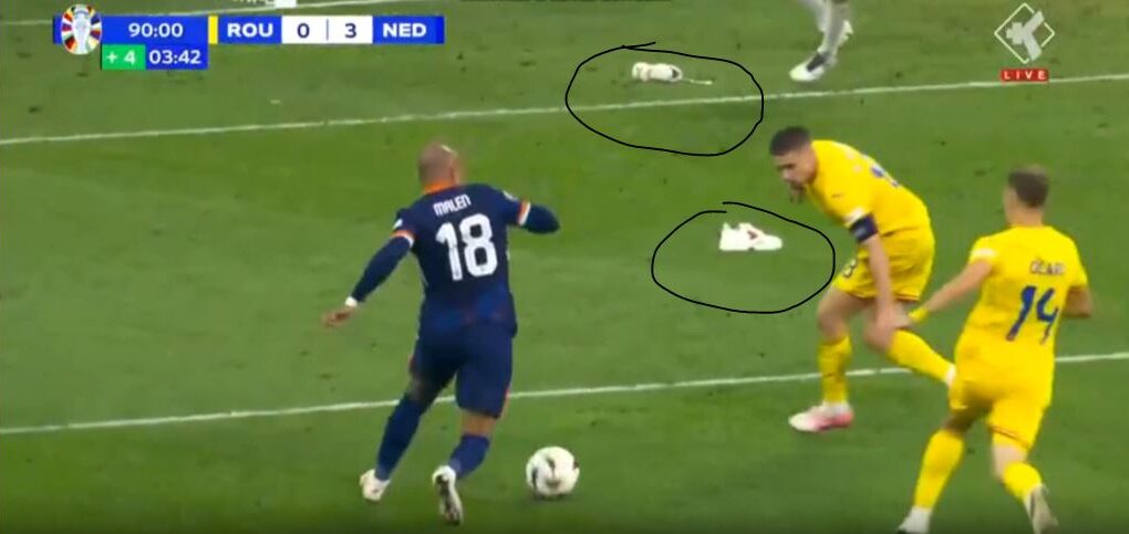 video ngjarja e cuditshme pesoi gol kunder holandes portierin rumun e shperqendron nje kepuce