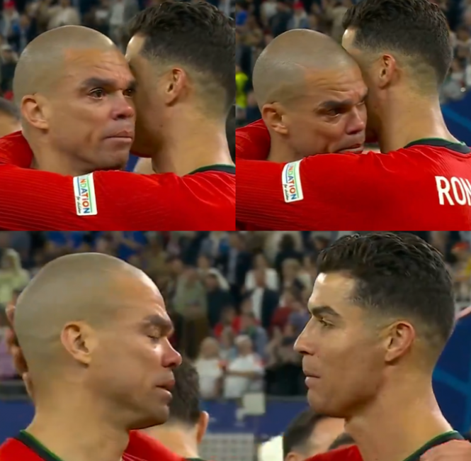 video pepe shperthen ne lot pas eliminimit te portugalise shikoni perqafimin emocionues me ronaldon