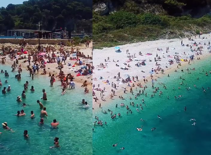 video rama ndan pamje nga ishulli i sazanit nje tjeter plazh i sulmuar nga turistet vendas e te huaj