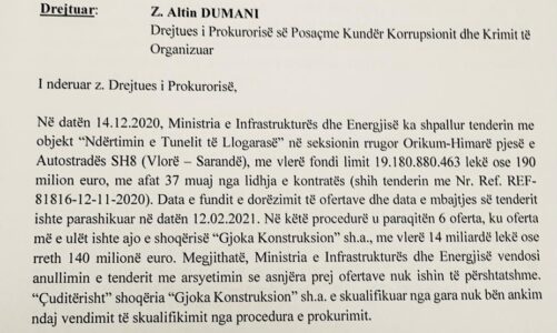 30 mln e abuzim dhe paracaktim i fituesit per tunelin e llogarase pd kallezon ne spak belinda ballukun si i fryu ministrja kostot e ndertimit zbulohet tarifa e korrupsion